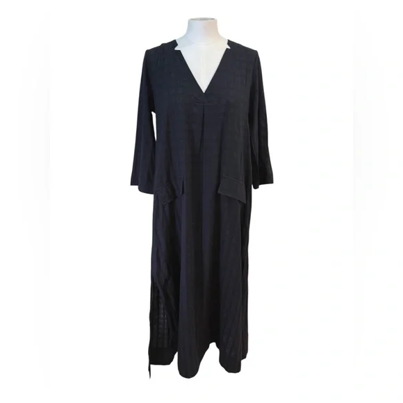 Pomander Place Black Carolina Caftan Cover Up Dress size S